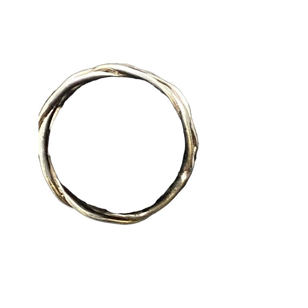 Sterling Silver 925 Open Weave Celtic Knot Ring - Wedding Band size 7.5 - Picture 8 of 11